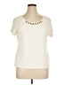 Ruby Rd. Ivory Short Sleeve T-Shirt Size XL - photo 1