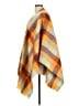 a.n.a. A New Approach 100% Polyester Plaid Orange Wrap One size - photo 5