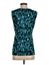 Western Connection Teal Sleeveless Blouse Size S - photo 2