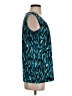 Western Connection Teal Sleeveless Blouse Size S - photo 4