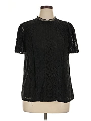 Cable & Gauge Short Sleeve Blouse (view 1)