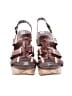 Sbicca Snake Print Brown Wedges Size 7 - photo 2