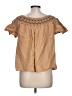 Old Navy 100% Cotton Tan Short Sleeve Blouse Size L - photo 2