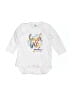 Laughing Giraffe Graphic White Long Sleeve Onesie Size 0-3 mo - photo 1