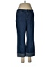 Garnet Hill Chevron-herringbone Blue Jeans Size 8 (petite) - photo 1
