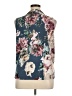 Beacon Floral Blue Sleeveless Blouse Size XL - photo 2