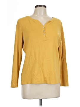 Karen Scott Long Sleeve Henley (view 1)