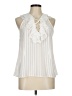 Waverly Grey 100% Polyester Ivory Sleeveless Blouse Size M - photo 1