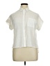 Gilli 100% Cotton Ivory Short Sleeve Blouse Size L - photo 1