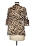 Alice + Olivia Animal Print Tan Brown 3/4 Sleeve Blouse Size M (estimated) - photo 2