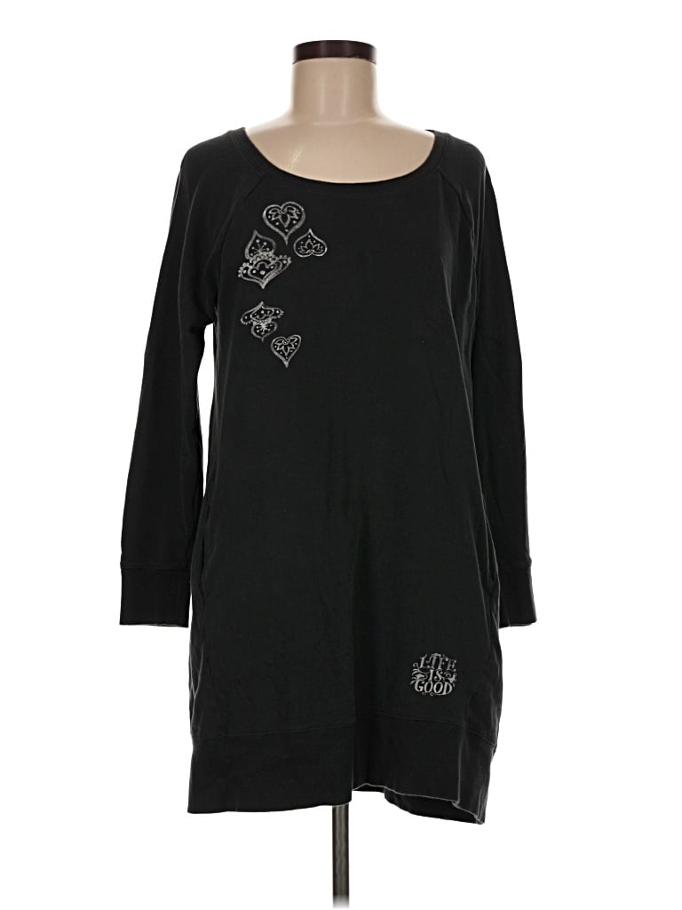 Pre-owned Life Is Good Casual Dress In Black