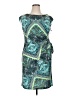 DressBarn Paisley Teal Cocktail Dress Size 14 Petite - photo 1