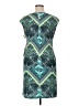 DressBarn Paisley Teal Cocktail Dress Size 14 Petite - photo 2