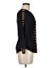 Tory Burch Black 3/4 Sleeve Blouse Size 8 - photo 4