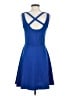 H&M Solid Blue Casual Dress Size S - photo 2