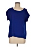 Poetry Blue Short Sleeve Blouse Size M (estimated) - photo 1