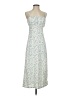 Pomelo 100% Polyester Floral Green Casual Dress Size XXS - photo 1
