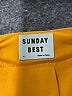 Sunday Best 100% Polyester Solid Yellow Shorts Size 4 - photo 3