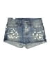 NSF 100% Cotton Stars Blue Denim Shorts Size 27 waist - photo 1