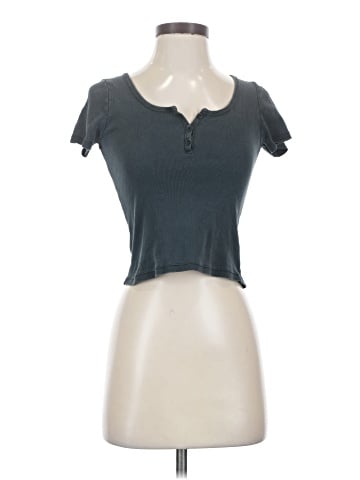 Brandy Melville Short Sleeve Henley (view 1)
