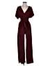 Sage the Label Hearts Burgundy Jumpsuit Size S - photo 1