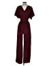 Sage the Label Hearts Burgundy Jumpsuit Size S - photo 2