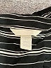 H&M Stripes Black Long Sleeve Button-Down Shirt Size 12 - photo 7