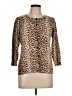 Joseph A. Animal Print Tan Cardigan Size L - photo 1