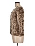 Joseph A. Animal Print Tan Cardigan Size L - photo 5