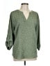 Fortune + Ivy 100% Polyester Green 3/4 Sleeve Blouse Size L - photo 1