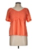 Unbranded Orange Short Sleeve Blouse Size L - photo 1