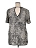 Misia Animal Print Silver Short Sleeve T-Shirt Size XL - photo 2
