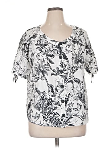 Christopher & Banks Short Sleeve Blouse (view 1)
