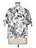 Christopher & Banks White Short Sleeve Blouse Size XL (petite) - photo 2