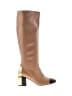 Casadei 100% Leather Brown Boots Size EU 38 1/2 - photo 1