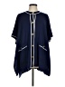 Draper James 100% Wool Blue Poncho Size Med - Lg - photo 1