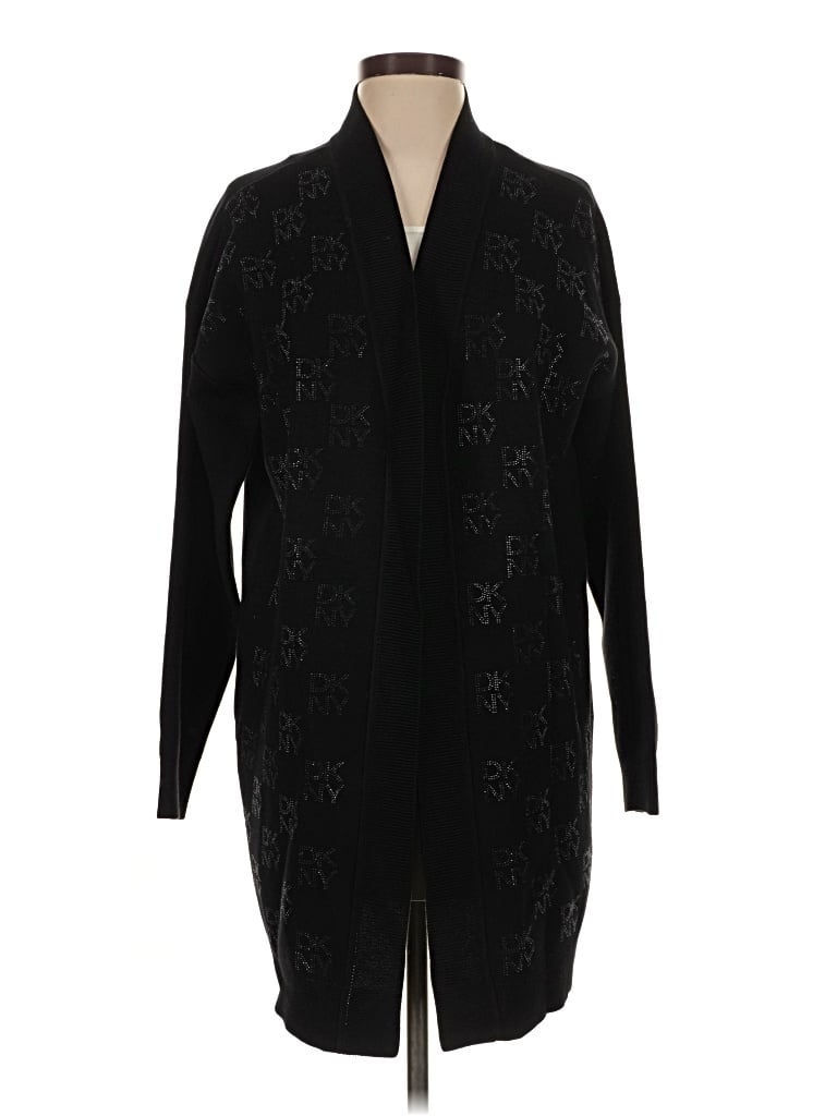Dkny Cardigan Sweater In Black
