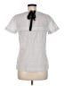 J.Crew Silver Short Sleeve Top Size 8 - photo 2