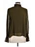 North End 100% Polyester Green Long Sleeve Blouse Size L - photo 1