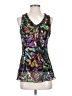 Spense 100% Polyester Print Purple Tank Top Size S - photo 1