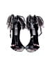 Steve Madden Floral Black Sandals Size 6 1/2 - photo 2