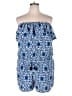 Vineyard Vines 100% Polyester Print Blue Romper Size XL - photo 1