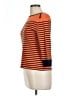 Chaps 100% Cotton Orange 3/4 Sleeve Top Size L - photo 5