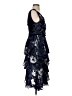 MARCHESA notte 100% Polyester Paisley Blue Cocktail Dress Size 2 - photo 4