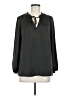 41Hawthorn 100% Polyester Gray Long Sleeve Blouse Size L - photo 1