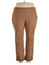 Charter Club Solid Brown Active Pants Size 22 - photo 1