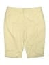 Talbots 100% Cotton Solid Yellow Khaki Shorts Size 16 - photo 1