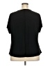 Bar III Black Short Sleeve Blouse Size 2X - photo 2