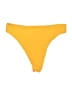Out From Under Solid Yellow Swimsuit Bottoms Size L - photo 2