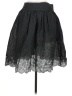 Necessary Objects 100% Cotton Polka Dots Black Casual Skirt Size M - photo 2